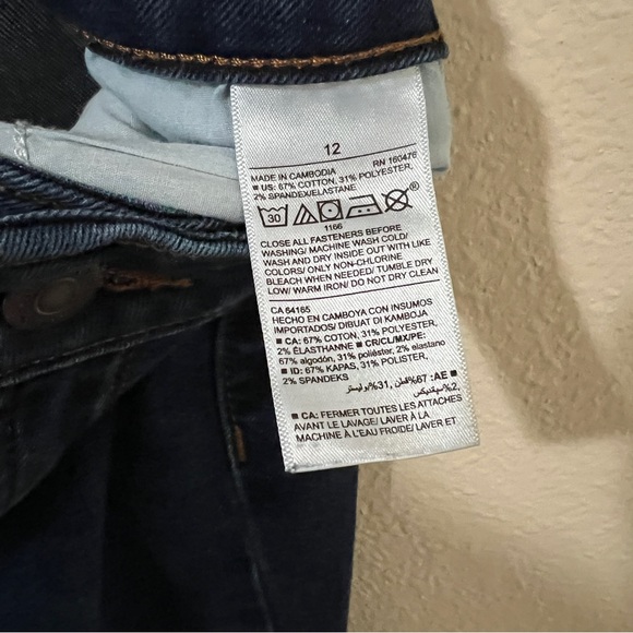 Old Navy Women’s Jeans Blue Size 12 Pop Icon Skinny Mid Rise - Picture 4 of 5